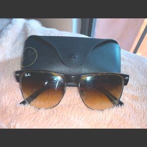 Oversized Tortoise ClubMasters- Case Included!